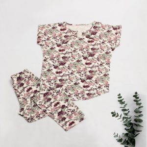 ست بلوز شلوار راحتی زنانه گل پونه